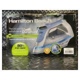 Hamilton Beach Durathon Nonstick Soleplate Iron, 1800W, Vertical Steam