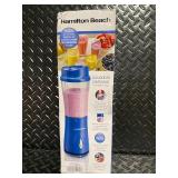 Hamilton Beach Personal Blender with Travel Lid, Blue