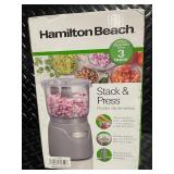 Hamilton Beach Stack & Press 3-Cup Food Chopper