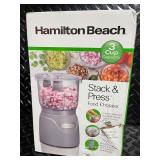 Hamilton Beach Stack & Press 3-Cup Food Chopper