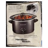 Hamilton Beach 3 Quart Slow Cooker with Glass Lid and Stoneware Insert
