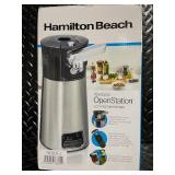 Hamilton Beach OpenStation Electric Can Opener with Multi-Tool, Silver