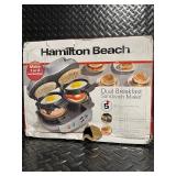 Hamilton Beach Dual Breakfast Sandwich Maker in Damaged Box