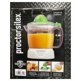 Proctor Silex Citrus Juicer 34 oz with Two Reamers