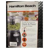 Hamilton Beach Stack & Press 3-Cup Food Chopper 350 Watt