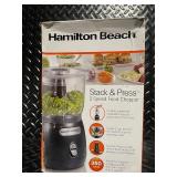 Hamilton Beach Stack & Press 2 Speed Food Chopper, 350W, 3 Cup Bowl