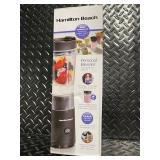 Hamilton Beach Personal Blender with Travel Lid 14oz Sealed Jar