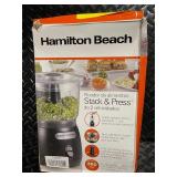 Hamilton Beach Stack & Press 2-Speed Food Chopper, 350W, 3-Cup Bowl.