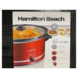 Hamilton Beach 8 Quart Slow Cooker Red - Serves 10+ People