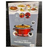 Hamilton Beach 8 Quart Slow Cooker Red - Serves 10+ People
