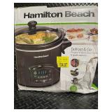 Hamilton Beach Defrost & Go Programmable 6 Quart Slow Cooker
