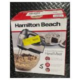 Hamilton Beach 6-Speed Hand Mixer with Attachments and Snap-On Case