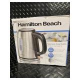 Hamilton Beach Stainless Steel 1.2L Electric Kettle 1500W Auto Shutoff