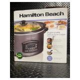 Hamilton Beach 6 Quart Programmable Defrost Slow Cooker with Temperature Probe