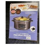 Hamilton Beach 6 Quart Programmable Defrost Slow Cooker with Temperature Probe