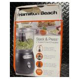 Hamilton Beach Stack & Press 2 Speed Food Chopper, 350 Watt, 3 Cup Bowl