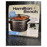 Hamilton Beach 3 Quart Slow Cooker with Stoneware and Glass Lid