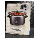Hamilton Beach 3 Quart Slow Cooker with Stoneware and Glass Lid
