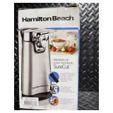 Hamilton Beach SureCut Stainless Steel Can Opener with OpenMate Multi-Tool