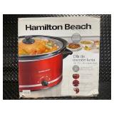Hamilton Beach 8 Quart Slow Cooker in Red