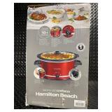 Hamilton Beach 8 Quart Slow Cooker in Red