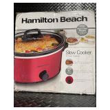 Hamilton Beach 6 Quart Slow Cooker in Red
