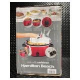 Hamilton Beach 6 Quart Slow Cooker in Red