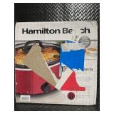 Hamilton Beach 6 Quart Slow Cooker in Red