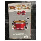 Hamilton Beach 8 Quart Slow Cooker in Red