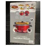Hamilton Beach 8 Quart Slow Cooker in Red