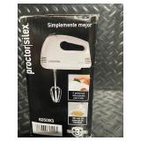 Proctor Silex Hand Mixer Model 62509G 5-Speed 100W in Box