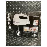 Proctor Silex 5-Speed Hand Mixer Model 62509G in Box