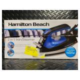 Hamilton Beach 2 in 1 Iron and Garment Steamer, Model 14525F