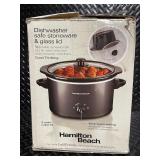 Hamilton Beach 3 Quart Slow Cooker with Stoneware and Glass Lid