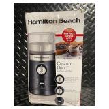 Hamilton Beach Custom Grind Coffee Grinder in Original Box