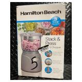 Hamilton Beach Stack & Press 3-Cup Food Chopper.