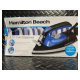 Hamilton Beach 2 in 1 Iron and Steamer in Box