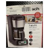 Hamilton Beach FrontFill Mini Brew 5 Cup Programmable Coffee Maker