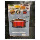 Hamilton Beach 7 Quart Programmable Slow Cooker Red