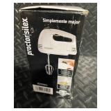 Proctor Silex 5-Speed Hand Mixer 62509G with Bowl Rest