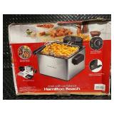 Hamilton Beach 21 Cup Deep Fryer with Basket and Adjustable Temperature Control