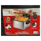 Hamilton Beach 21 Cup Deep Fryer with Basket and Adjustable Temperature Control