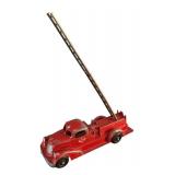 U - Vintage Hubley Kiddie Toy Fire Truck with Ladders