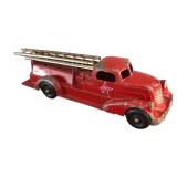 U - Vintage Hubley Kiddie Toy Fire Truck with Ladders