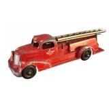 U - Vintage Hubley Kiddie Toy Fire Truck with Ladders