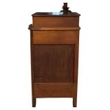 UL -Antique Victorian Wooden with Mirror and Marble Top / Antique Victorian Wishbone Dresser with Mirror