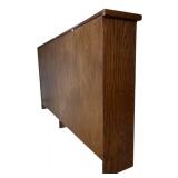 UL - Vintage Oak Storage Cabinet with Double Doors