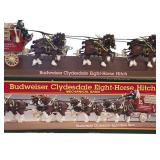 UL - Budweiser Clydesdale Eight-Horse Hitch Mechanical Bank in Display Case