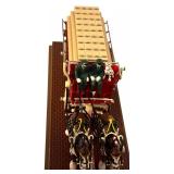 UL - Budweiser Clydesdale Eight-Horse Hitch Mechanical Bank in Display Case