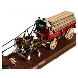 UL - Budweiser Clydesdale Eight-Horse Hitch Mechanical Bank in Display Case